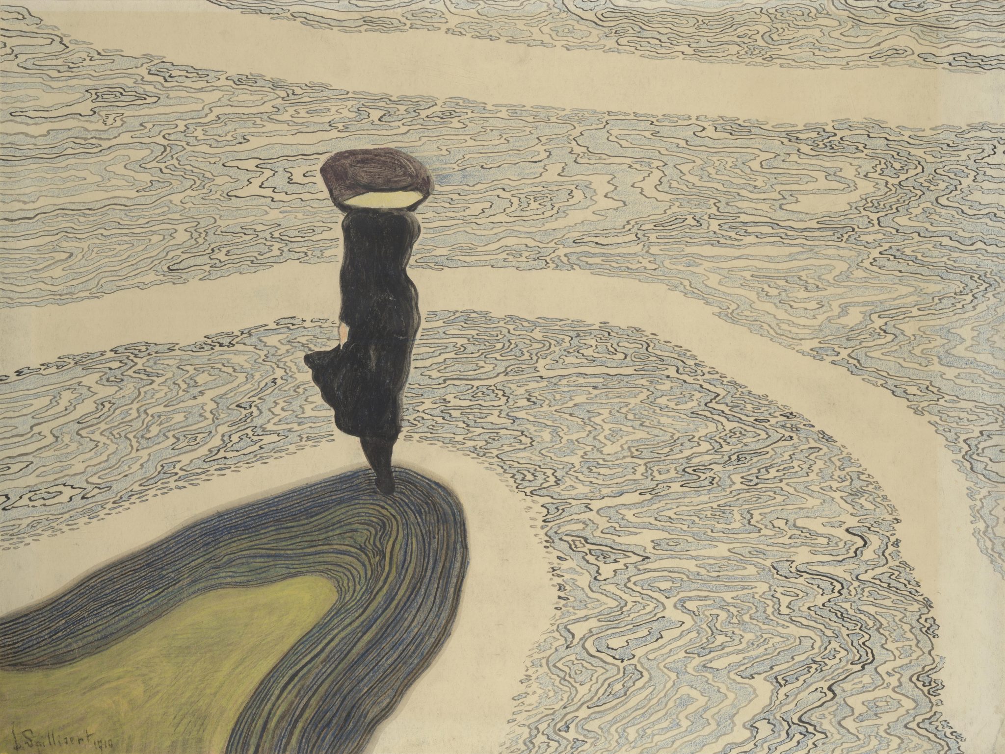 Leon Spilliaert Woman At The Shoreline 1910 FAD Magazine