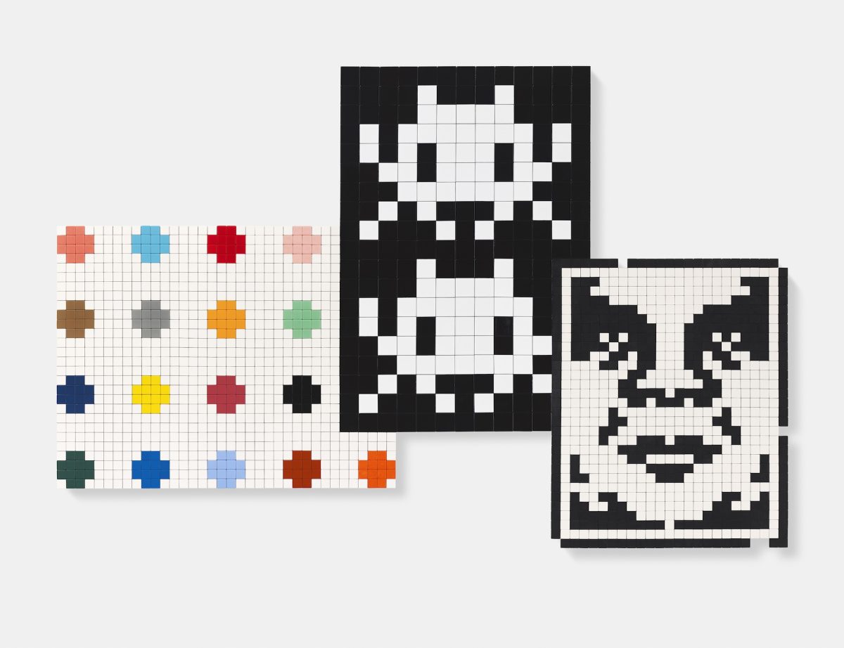 Invader, Damien Hirst & Shepard Fairey in new exhibition Triple