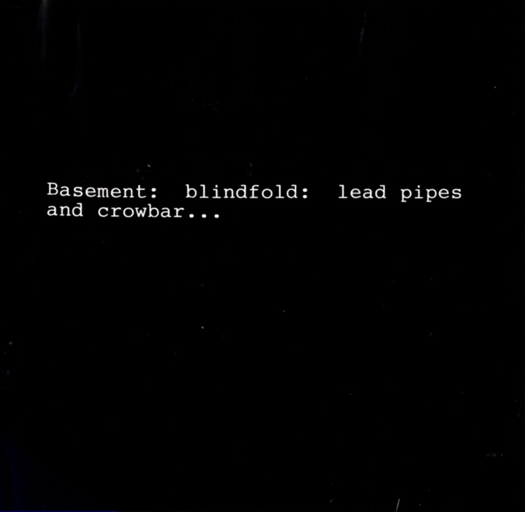 Vito Acconci: performance note from CLAIM (1971)