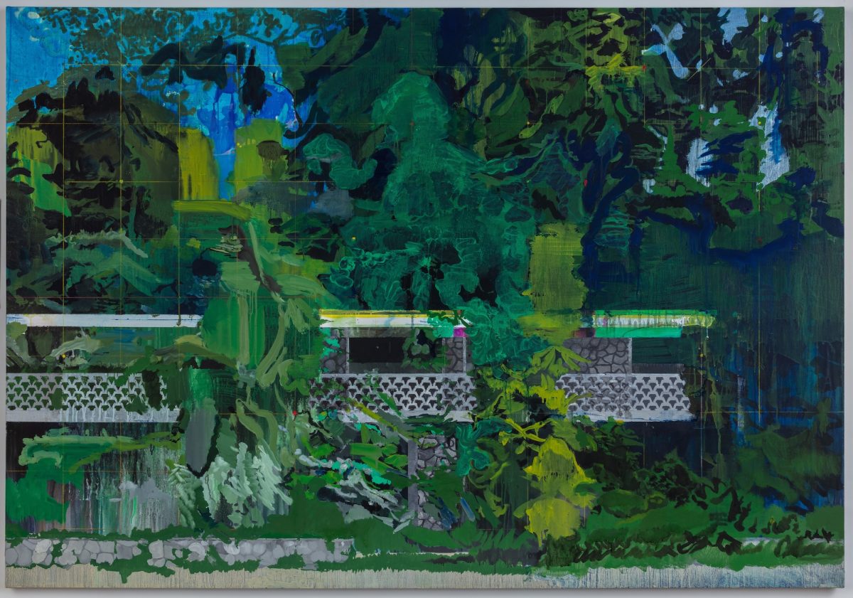 Hurvin Anderson, Limestone Wall, 2020.