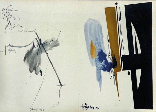 Antoni Tàpies, Untitled, 24.5 x 34.5 cm/ Courtesy of Cesareo Rodríguez-Aguilera Foundation