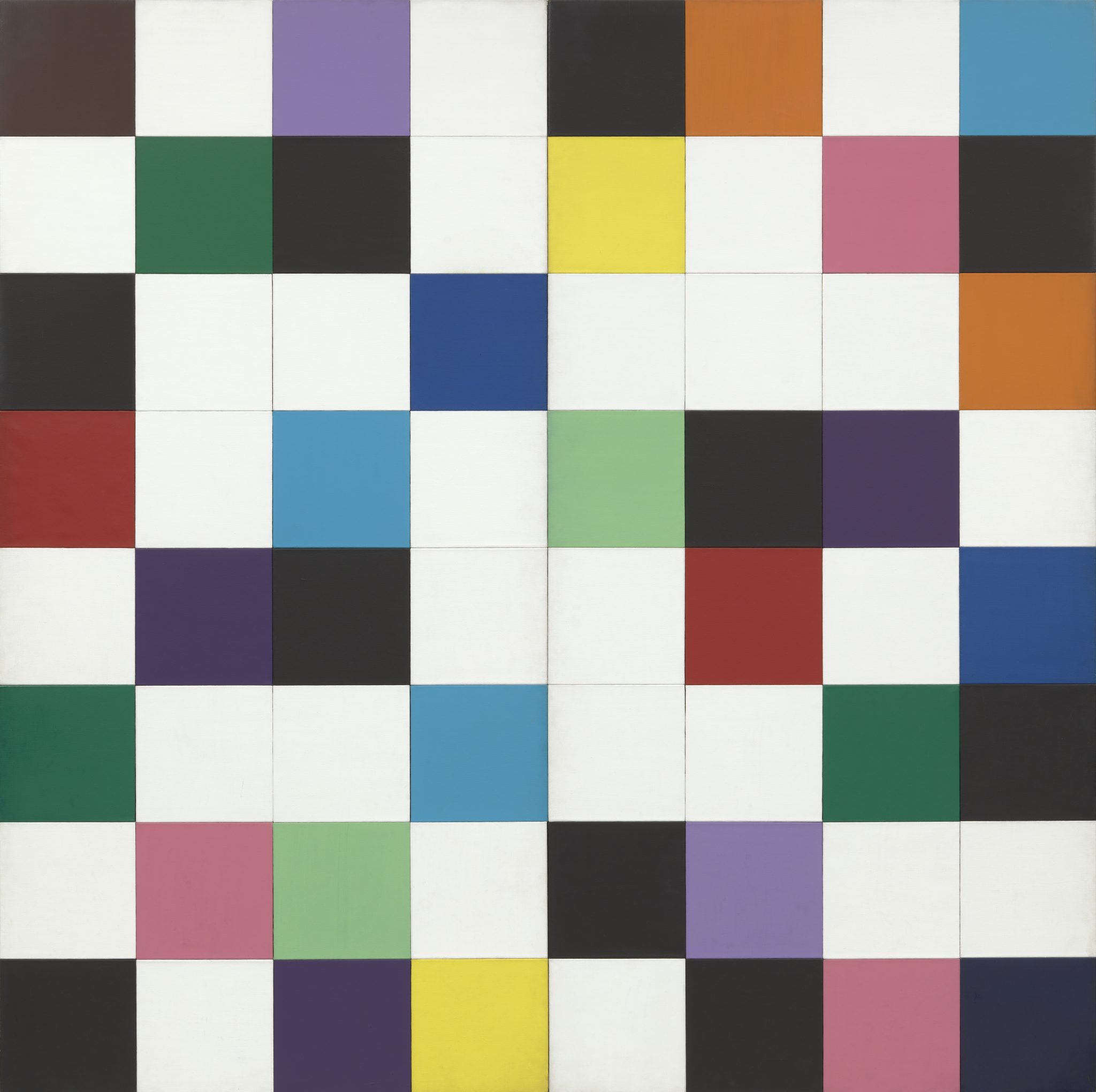 Ellsworth Kelly (American, 1923–2015) Colors for a Large Wall 1951 Oil on canvas, sixty-four panels The Museum of Modern Art, New York Gift of the artist, 1969. © 2017 Ellsworth Kelly FAD magazine