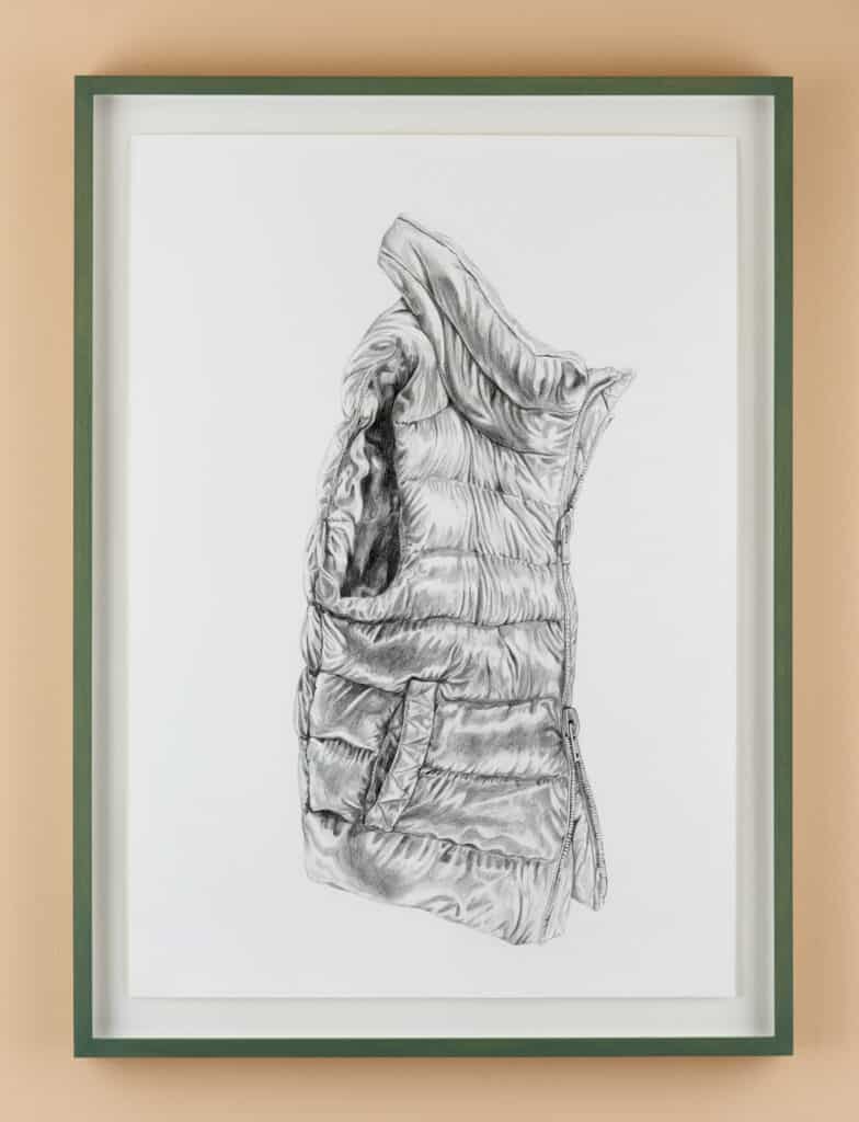 Milly Peck, Palatine Pine Cone, 2021. Pencil on cartridge paper. Framed. 29.7 x 21 cm. Unique.