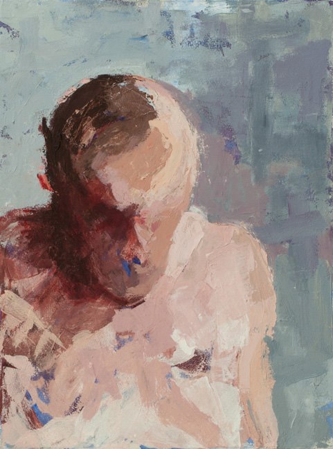 Geoffrey Stein, "Pensive," acrylic on canvas, 2012, 24 x 18 in.