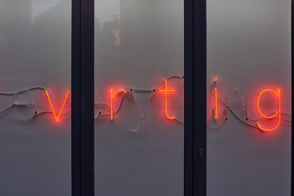 Tim Etchells, For Everything, 2018. Detail. Photographer Jonathon Bassett 