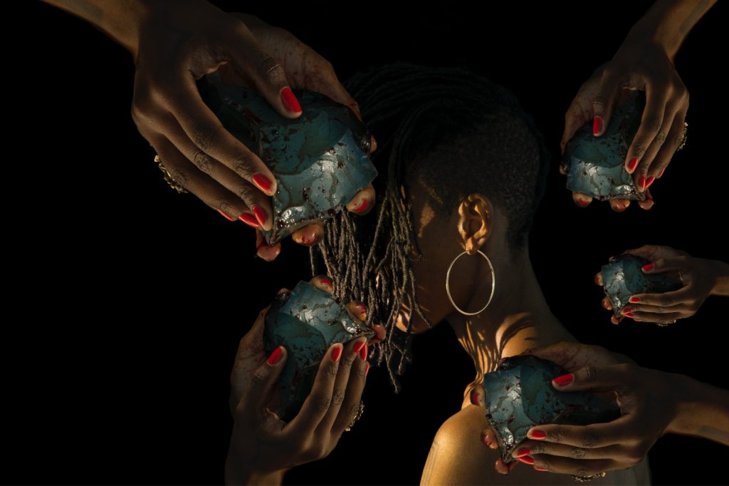 Last Yearz Interesting Negro (Jamila Johnson-Small) Heavy handed, we crush the moment, 2019 Commissioned by Barbican, London Image: Katarzyna Perlak © Jamila Johnson-Small