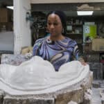 Tschabalala-Self-in-the-studio-overseeing-production-of-her-first-public-sculpture