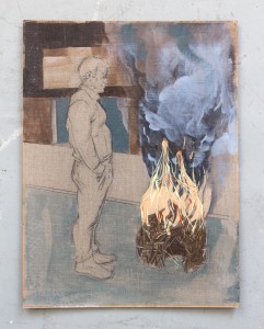 Burning Hut by Mark Morgan Dunstan