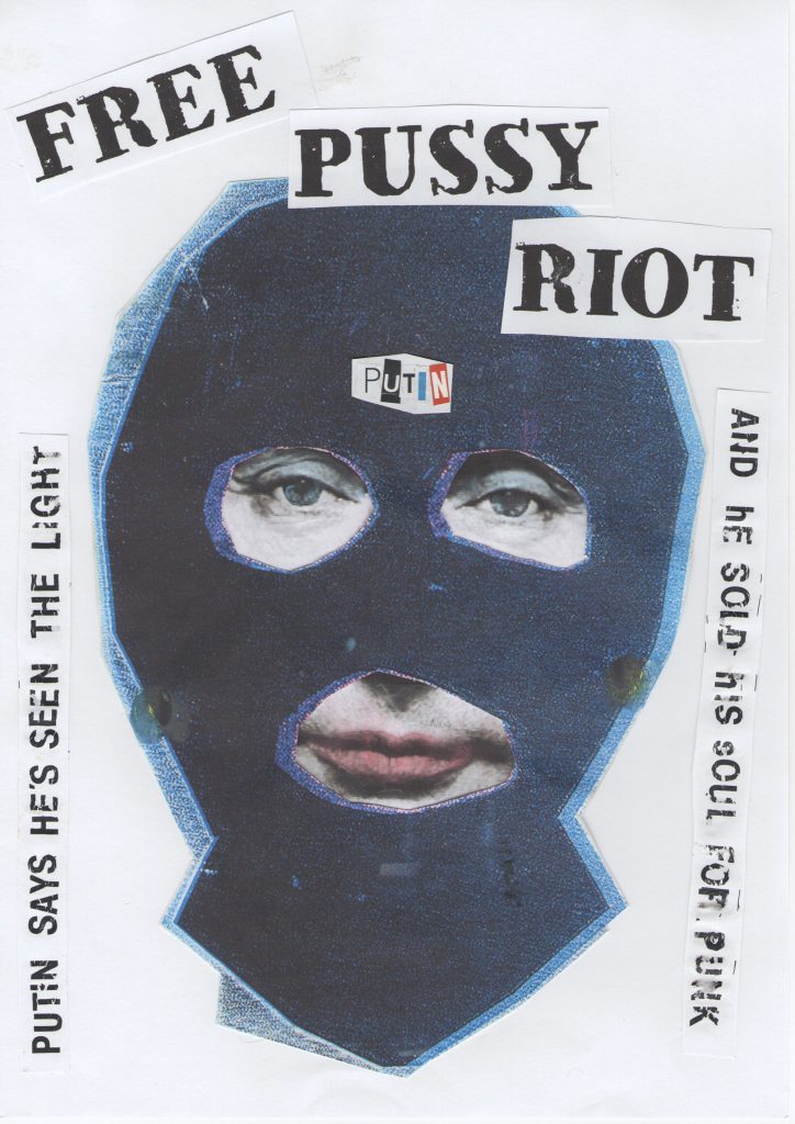 Free Pussy Riot, 2012/2018, Digital print on paper,594 x 420 mm Courtesy John Marchant Gallery