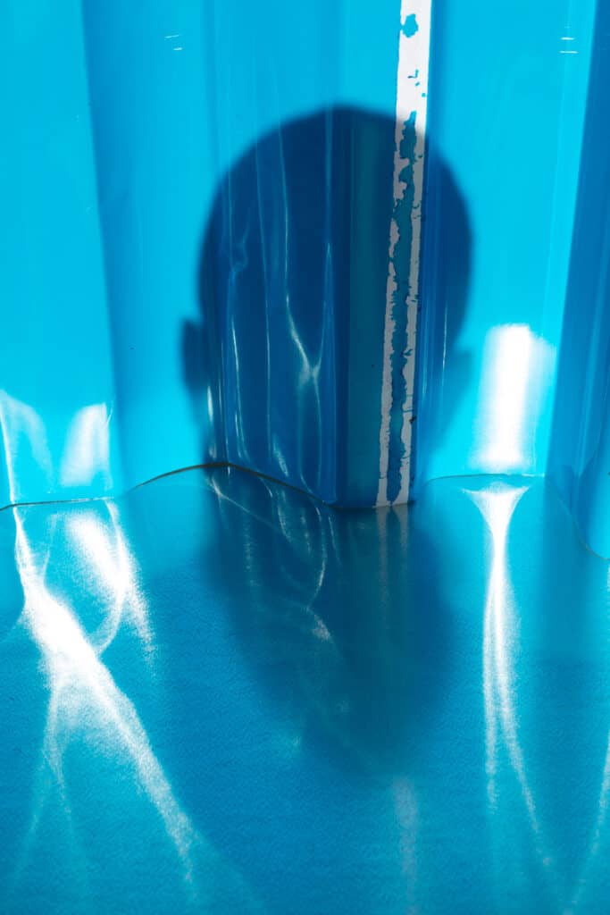 Wolfgang Tillmans, blue self–portrait shadow 