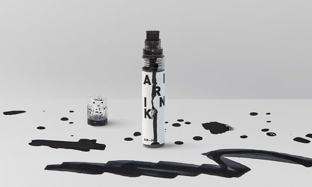 Air-Ink, the art supplies made from vehicle pollution