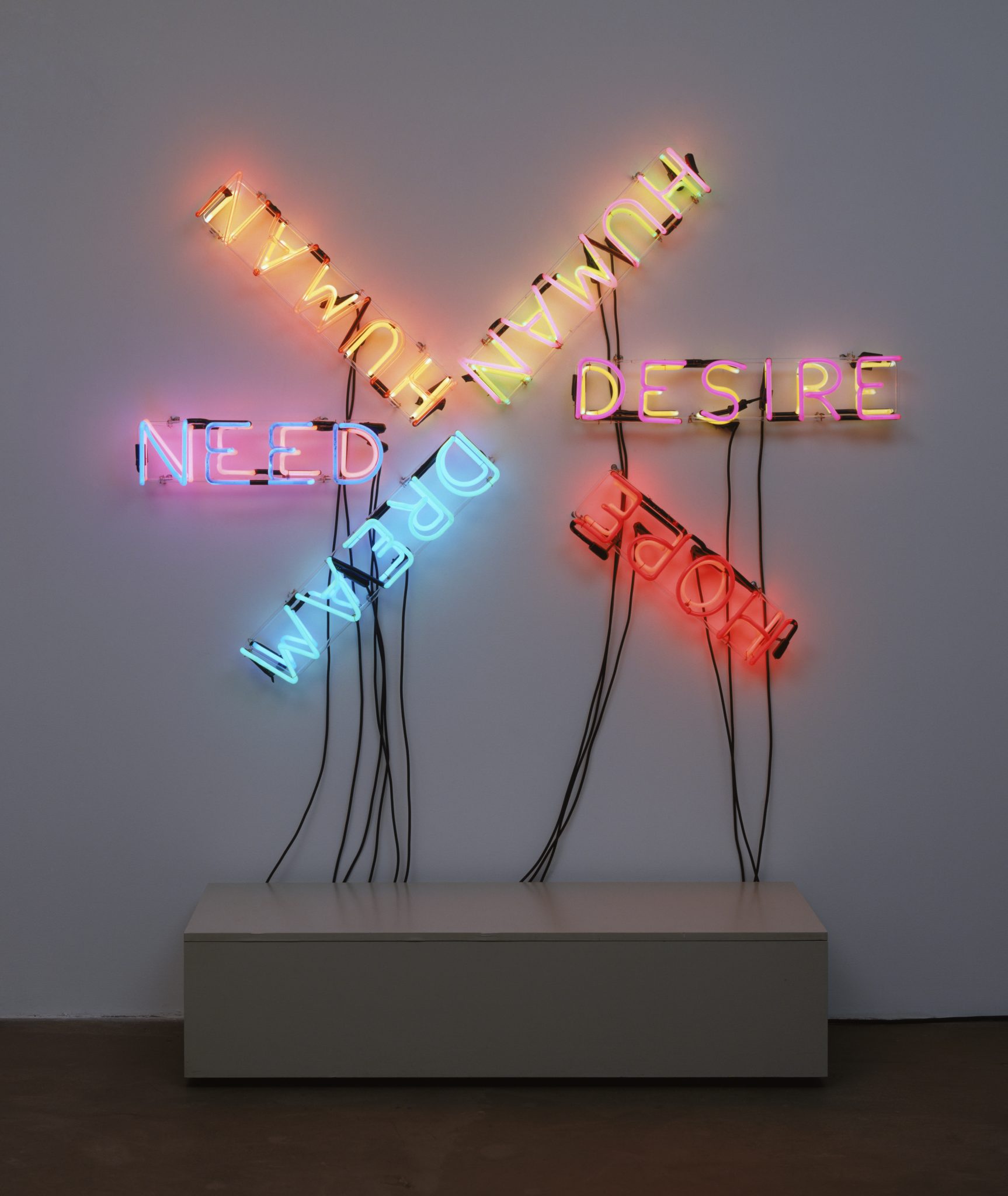 Bruce Nauman (American, born 1941) Human/Need/Desire 1983 Neon tubing and wire with glass tubing suspension frames The Museum of Modern Art, New York. Gift of Emily and Jerry Spiegel, 1991 © 2017 Bruce Nauman/Artists Rights Society (ARS), New York FAD magazine