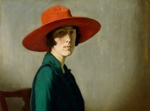 Lady With a Red Hat, 1918, by William Strang. Photograph: Glasgow Museums and Libraries Collections
