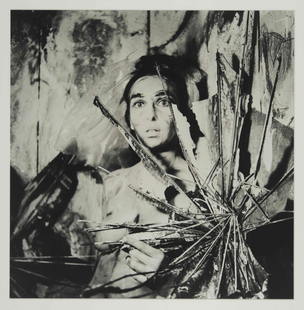 Carolee Schneemann, from the series Eye Body: 36 Transformative Actions for Camera, 1963 / 2005, 18 gelatin silver prints. Courtesy of the Estate of Carolee Schneemann, Galerie Lelong & Co., Hales Gallery, and P•P•O•W, New York © Carolee Schneemann