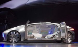 The Mercedes F 015 Luxury in Motion concept car is part of a trend of creating luxury designs for a driverless future. Photograph: Steve Marcus/Reuters