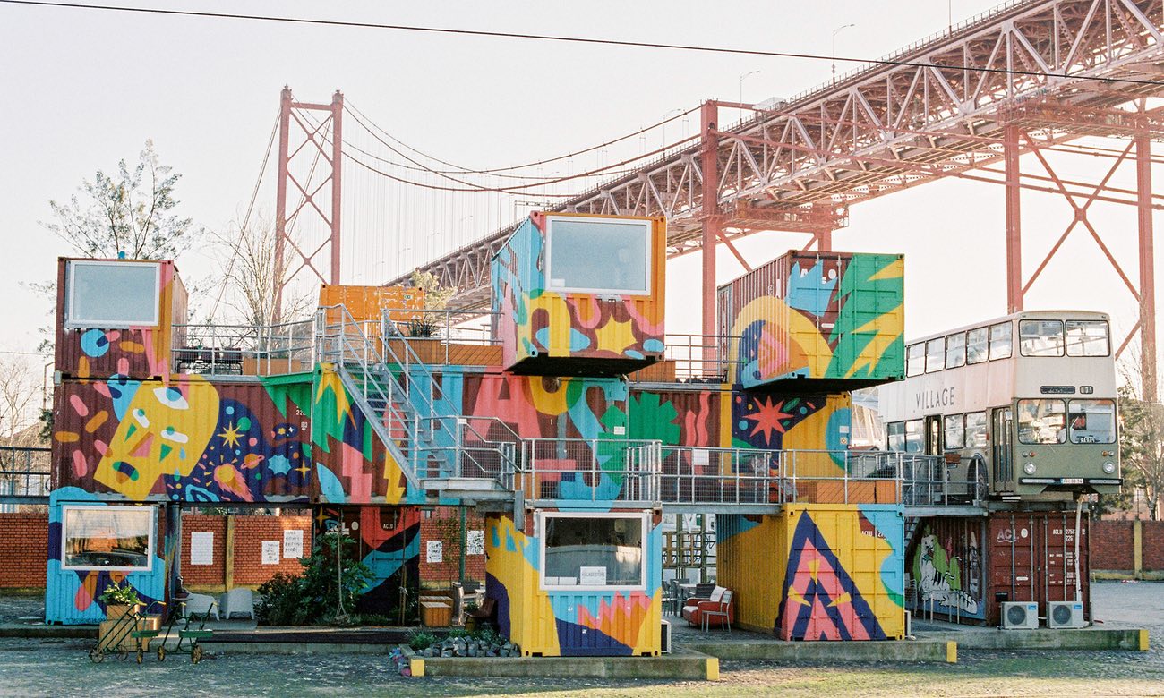 Village Underground – part creative community, part arts venue – occupies a dramatic site next to the city’s suspension bridge. Photograph: Village Undergound