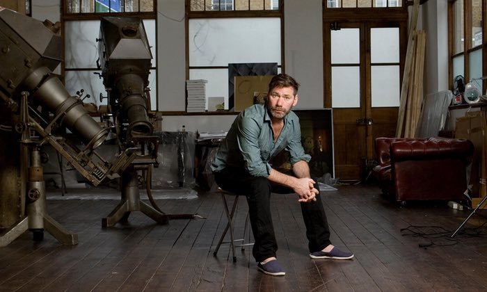 Mat Collishaw in his south London studio. Photograph: Thomas Butler