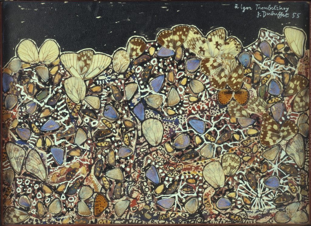 Jean Dubuffet, Paysage aux argus, (Landscape with Argus), 1955, Collection Fondation Dubuffet.