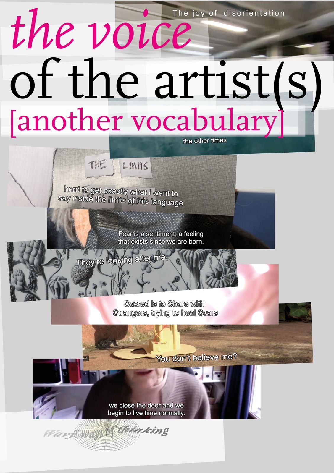The Voice of the Artist(s): A New Vocabulary for Artistic Thinking