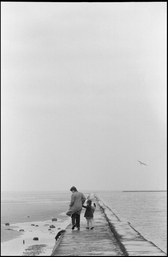 On the pier. Wirral, 1968