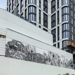 Artist Swoon creates gigantic mural on 23-story, terra-cotta and glass tower The Dime