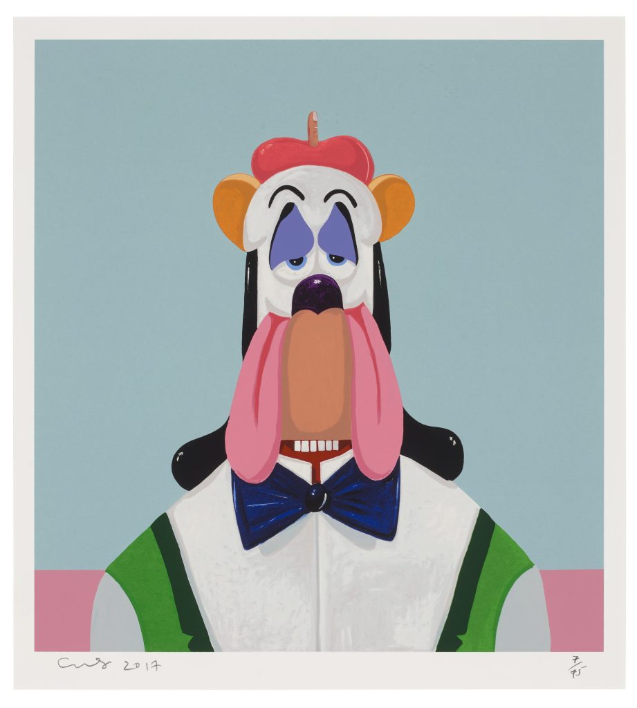 GEORGE CONDO (B. 1957) Droopy Dog Abstraction signed, dated and numbered 'Condo 2017 7/75' in pencil screenprint in colors, on Coventry Rag paper Image: 15 x 14 in. (38.1 x 35.6 cm.) Sheet: 18 x 16 in. (45.7 x 40.6 cm.) Executed in 2017. This is number 7 from the edition of 75. Published by Art + Culture, Brooklyn. FAD magazine