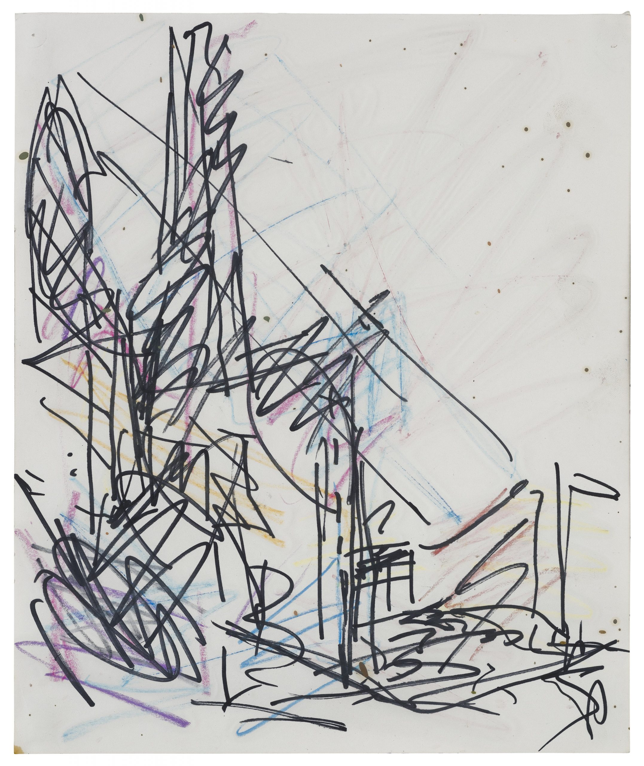 FRANK AUERBACH (B. 1931) Study for Chimney in Mornington Crescent Estimate : GBP 12,000 - GBP 18,000 FAD MAGAZINE