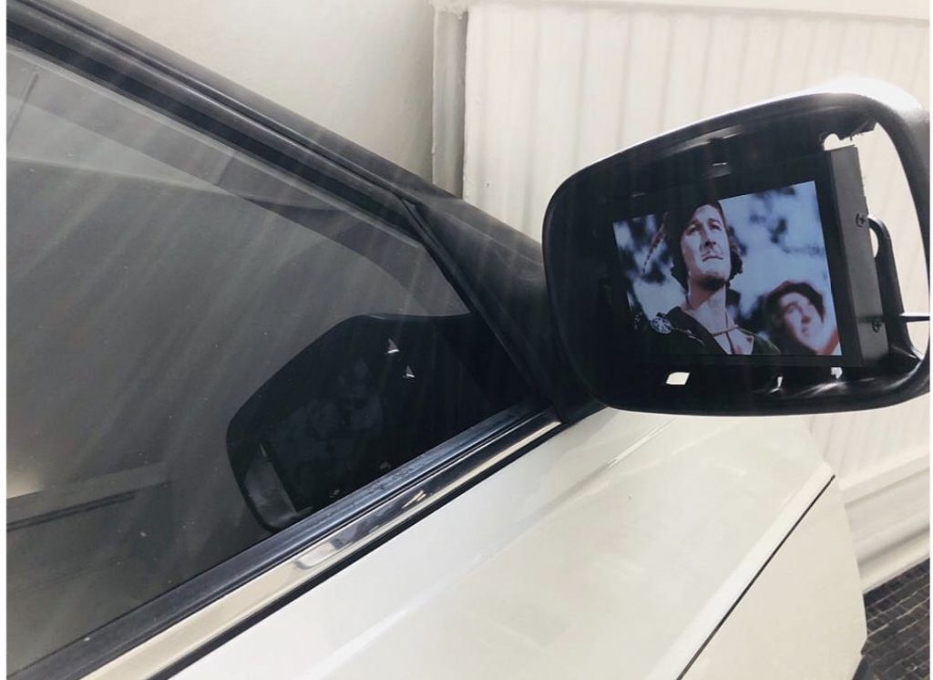 Paul Abbott Old English (Passenger) 2019 Rover 800 nearside door shell, glass, mirror, media player, Dimensions variable.