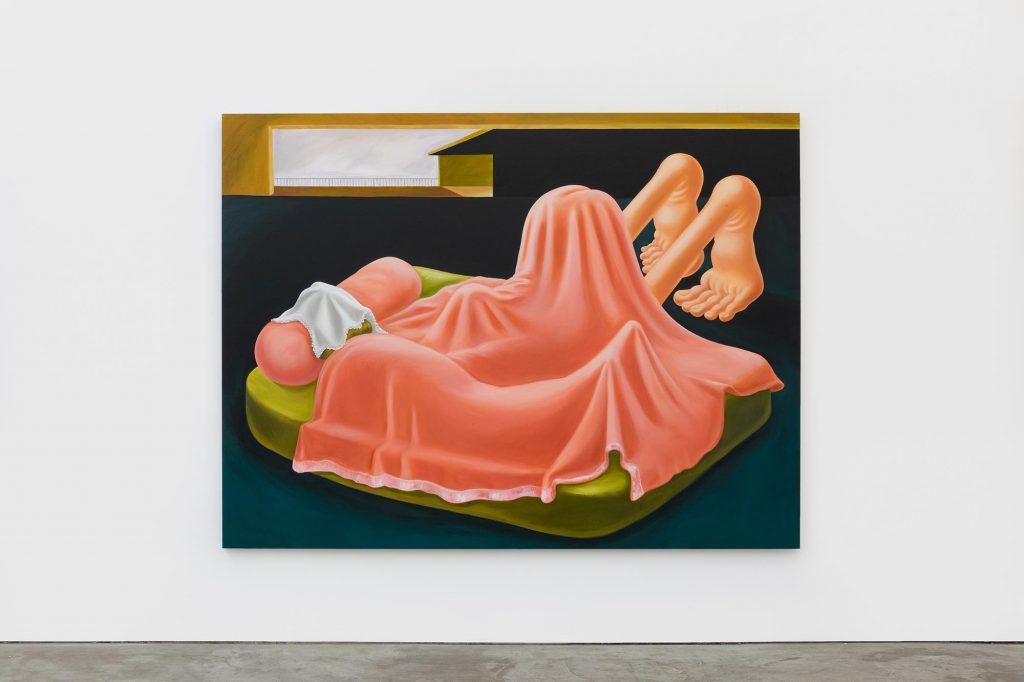 LOUISE BONNET Interior with pink blanket, 2019 FAD magazine 