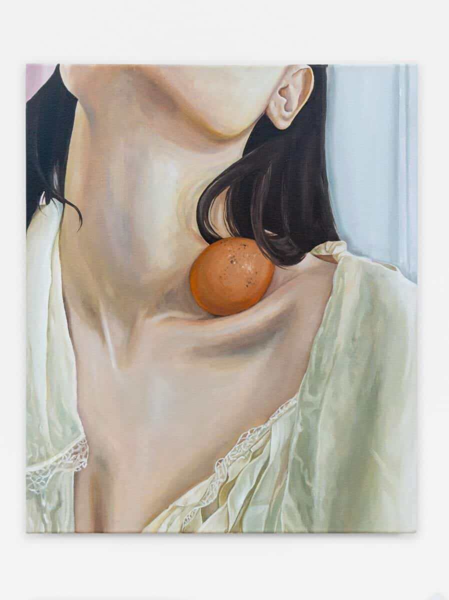 Noelia Towers, Nesting, Oil on canvas, 2022, 24 x 30 in. Courtesy of the artist.