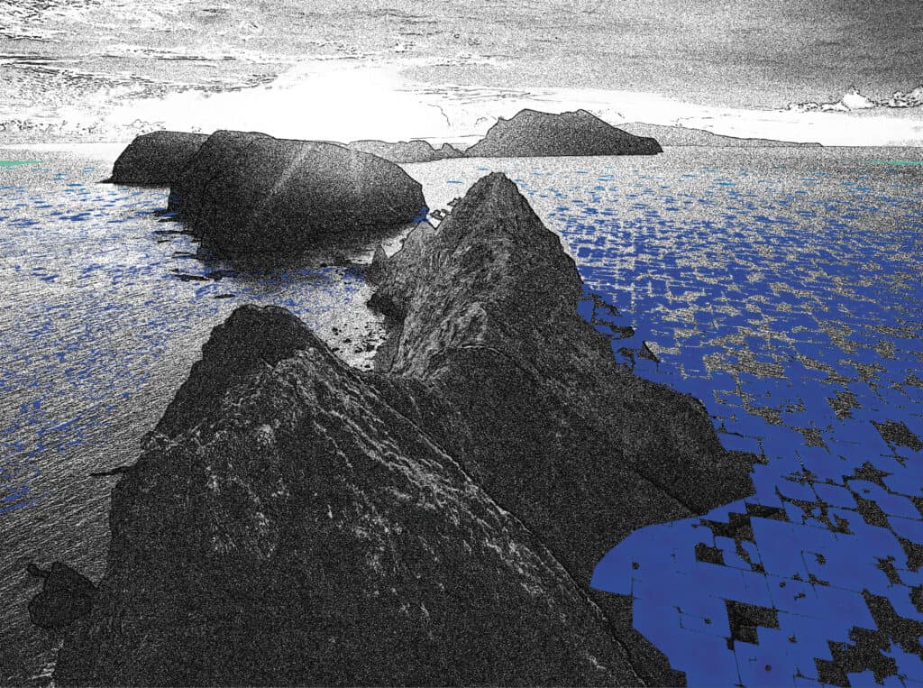 John Mack, Channel Islands, digitally manipulated