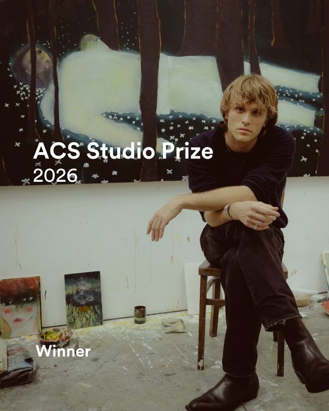 Artist Alexander Koch in his studio, winner of the 2026 ACS Studio Prize