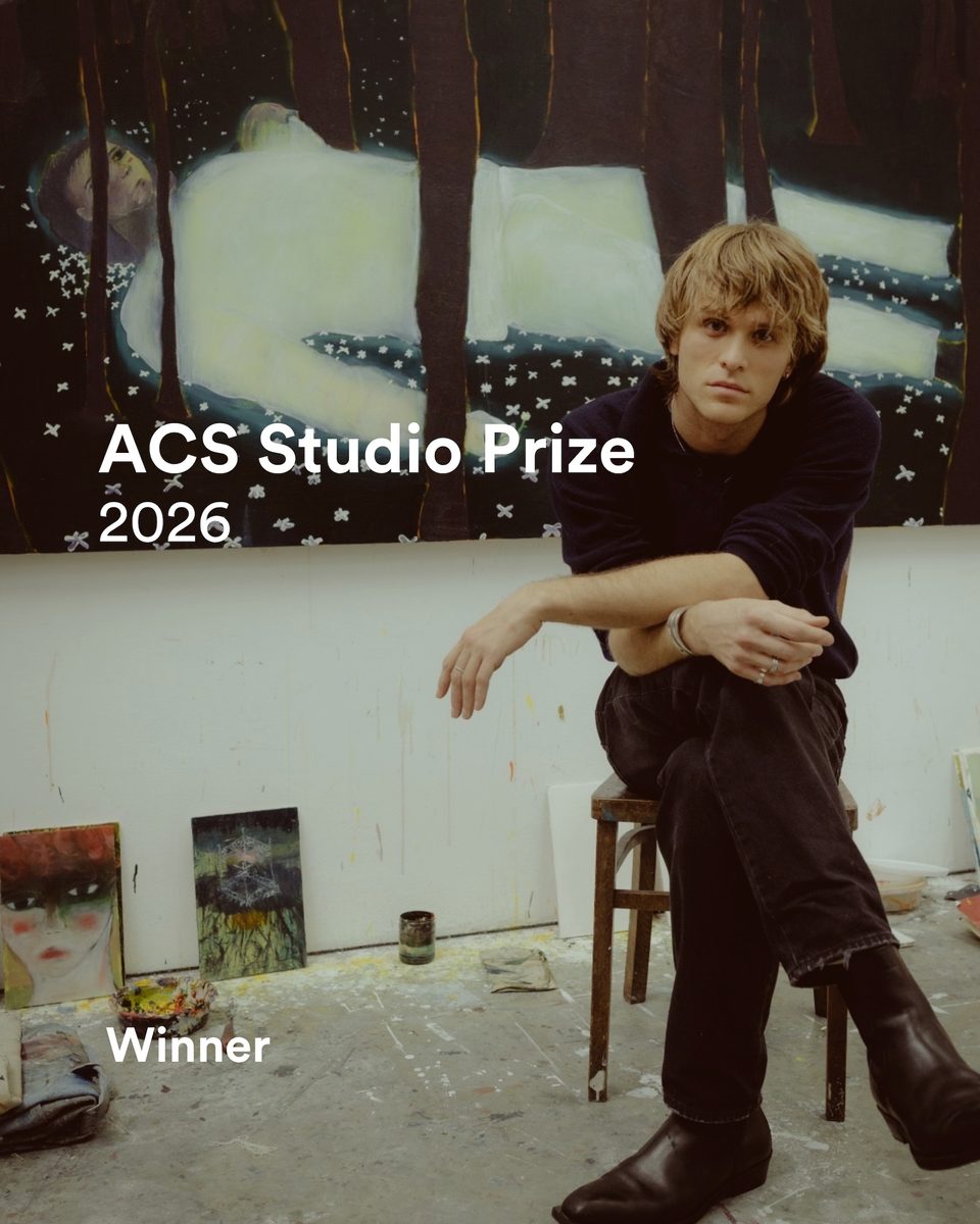Artist Alexander Koch in his studio, winner of the 2026 ACS Studio Prize