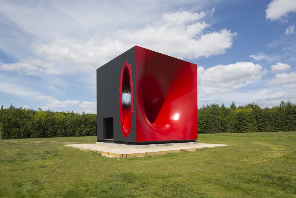 Anish Kapoor Sectional Body Preparing for Monadic Singularity , 2015 P.V.C and steel 7.3 x 7.3 x 7.3m Photo: Tadzio © Anish Kapoor, 2019. All rights reserved