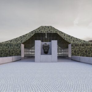 Ai Weiwei, Camouflage, 2025. Rendering of installation looking Southwest. Image Ai Weiwei.