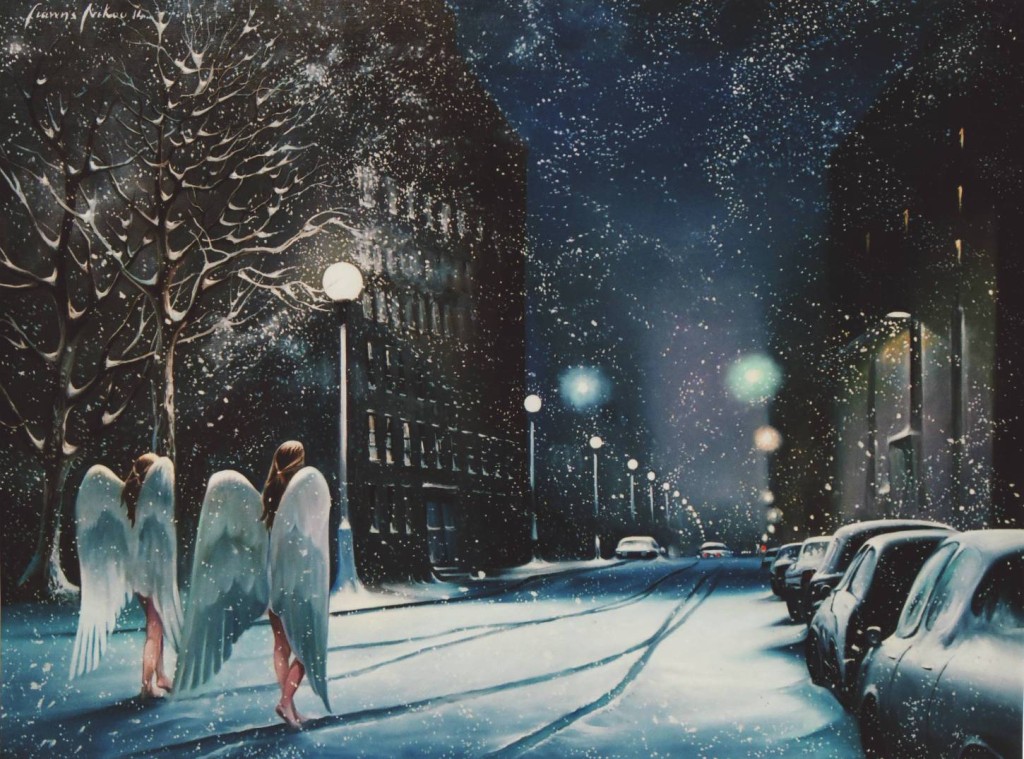 Angels-in-the-snow---160x120-cm---oil-on-canvas--2014_1450