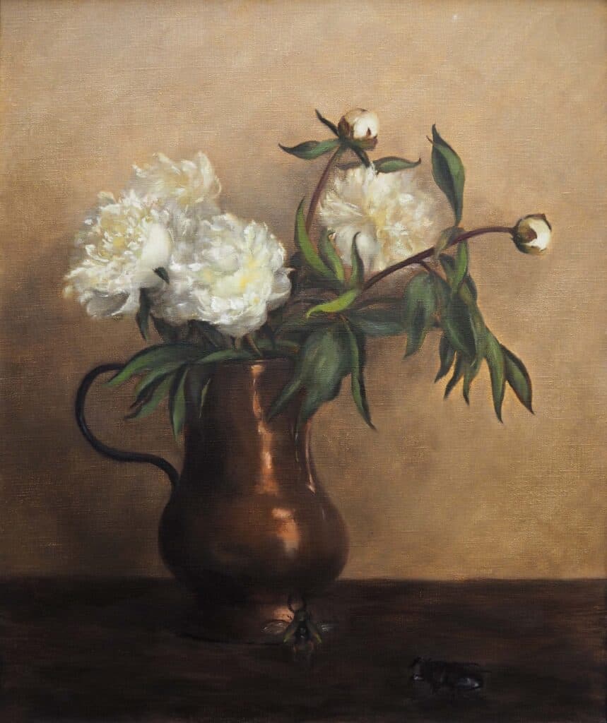 Annam-Butt-Peonies-in-Copper-Jug