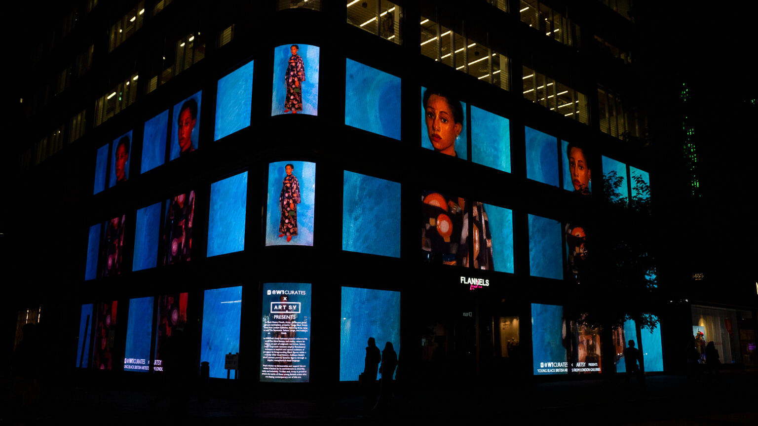 Artsy & W1 Curates transform Flannels London into an exhibition celebrating young black British