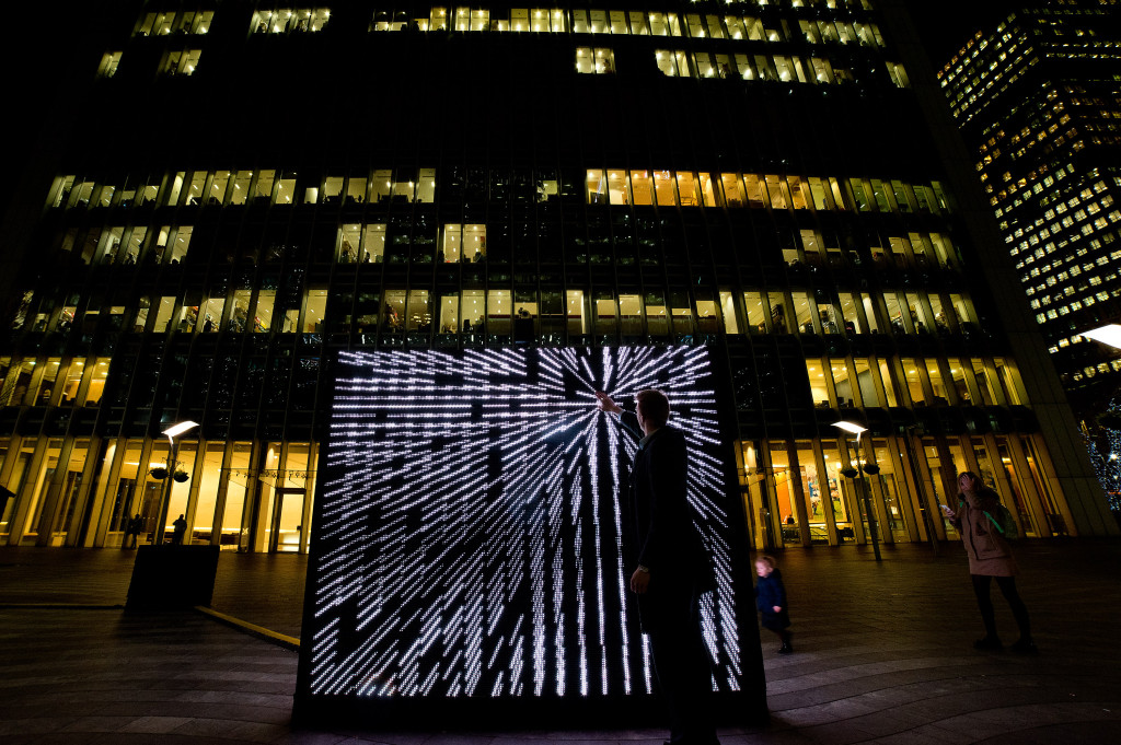 Winter Lights Exhibition At Canary Wharf