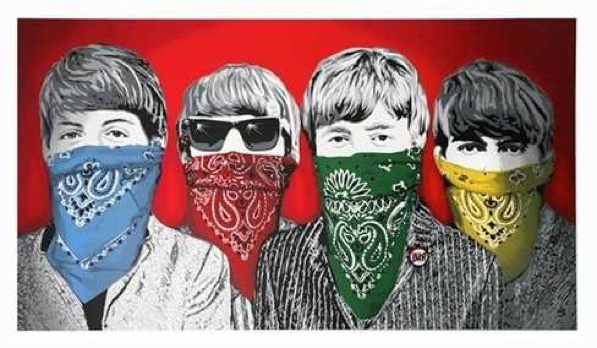 Mr Brainwash (French b.1966), 'Beatles Bandidos', 2012,