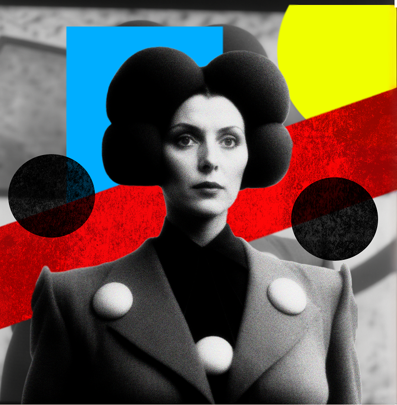 Bruce Asbestos uses AI to create Bauhaus-inspired designs for new fashion exhibitions.