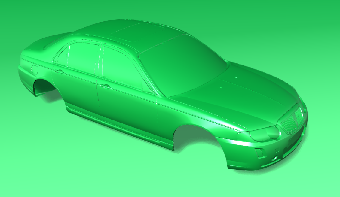 3D scan of the Rover 75 model made by Keith Harrison with Capture Point UK