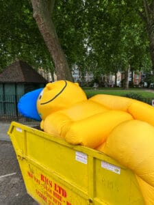 SKIP Gallery + Cool Shit drop giant new inflatable character in secret London location