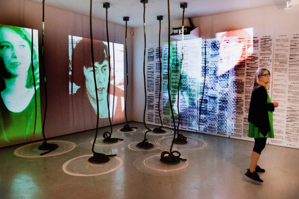 Carolee Schneeman: Body Politics, installation view; photo courtesy of Judith Burrows