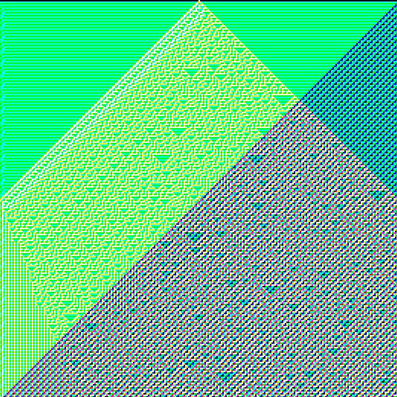 Ciphrd, RGB Cellular automata. Courtesy of zancan