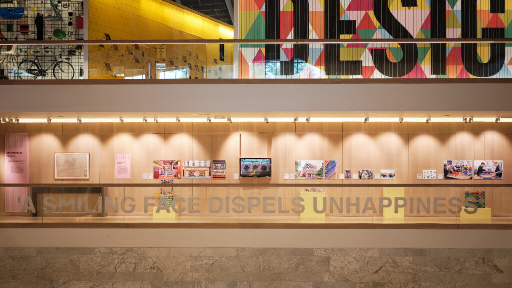 Yinka Ilori: PARABLES FOR HAPPINESS at the Design Museum. Photo: Felix Speller