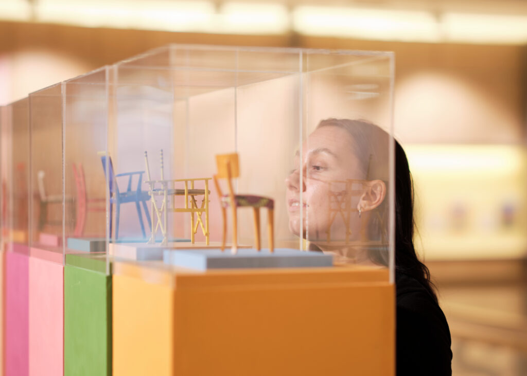 Yinka Ilori: PARABLES FOR HAPPINESS at the Design Museum. Photo: Felix Speller