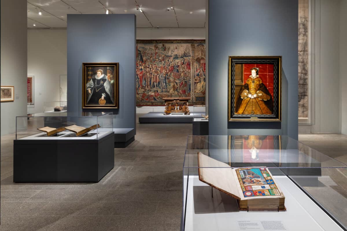Installation view of The Tudors: Art and Majesty in Renaissance England, on view October 10, 2022–January 8, 2023 at The Metropolitan Museum of Art. Photo by Anna-Marie Kellen, courtesy of The Met
