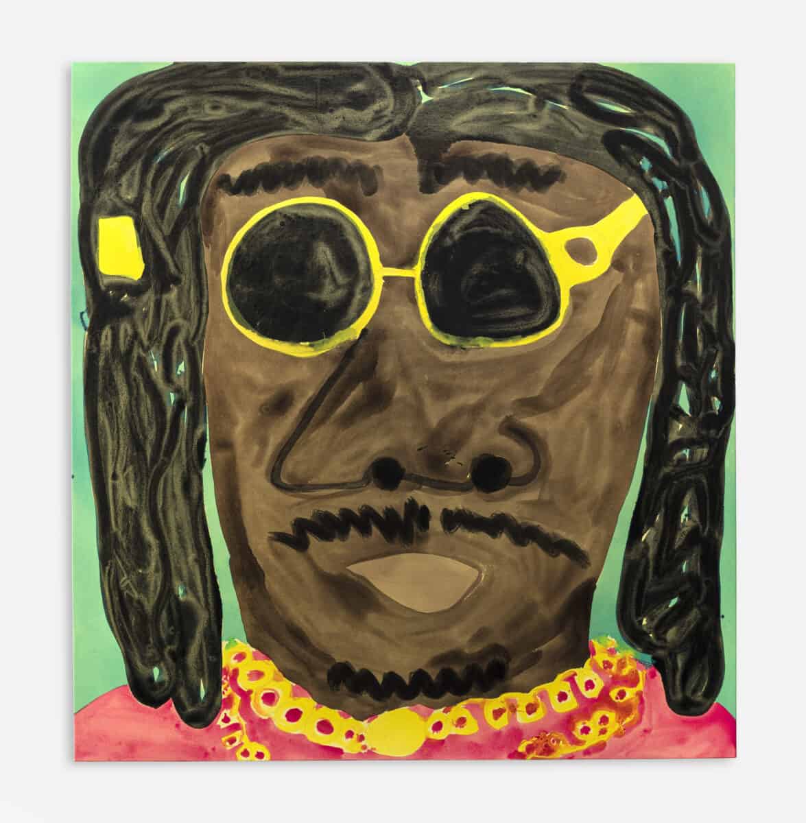 Travis Fish, Takeoff, 2018. Acrylic on canvas, 78 by 72 in. (198.12 by 182.88 cm). Courtesy of the artist and Jupiter Contemporary, Miami.