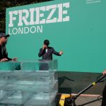 In the latest of his interventions Massimo Agostinelli Deposits Blocks of Ice at Frieze London.